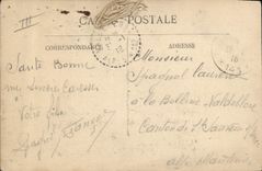 CPA Militaria Chasseurs Alpins Campagne contre l'Allemagne 23eme bataillon de chasseurs