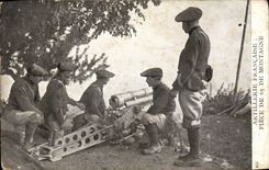 CPA Militaria Chasseurs Alpins Artillerie Francaise Piece de 65 de montagne