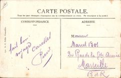 Vintage Postcard Militaria Alpine hunters Meal concert