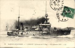 CPA Bateau Liberte Cuirasse de 1er rang