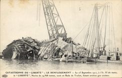 Vintage Postcard Boat the catastrophe of Freedom reinflation