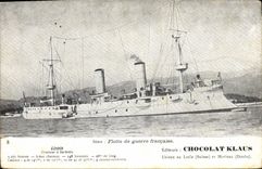 Vintage Postcard Bateau Linois Croiseur has barbette