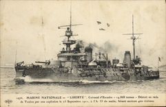 CPA Bateau Liberte Cuirasse d'escadre