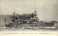 Vintage Postcard Boat Freedom Cruiser of 1st rank