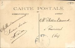 Vintage Postcard Bateau Léon Gambetta Croiseur Armours 1st class