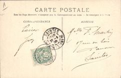 Vintage Postcard Bateau Léon Gambetta Croiseur Armours bringing back Mr. Loubet President of the French Republic of his voyage to Spain and Portugal