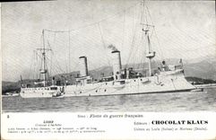 CPA Bateau Linois Croiseur a barbette