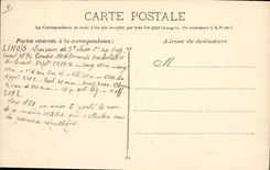 Vintage Postcard Boat Linois Cruiser of 1st class