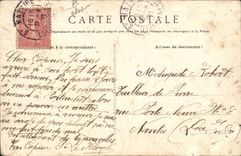 Postal Barco San Nazario Obras y talleres del Loira lo acoraza de 1.o fila Libertad que deja el calzo