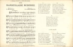 Modern Vintage Postcard Marseillaise Renaudin Labourbette