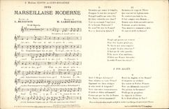 CPA Marseillaise Moderne Renaudin Labourbette