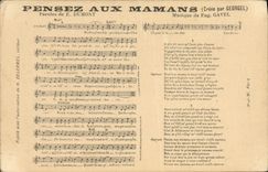 Vintage Postcard Think of the moms Georgel Dumont Gavel