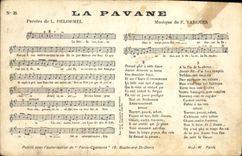 Vintage Postcard the Delormel Pavane