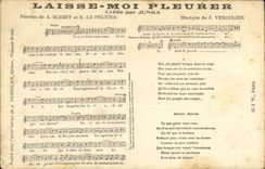 Vintage Postcard Lets me cry Junka Schmit Peltier Vercolier