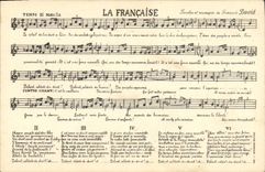 Vintage Postcard the Frenchwoman François David