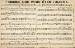 CPA Femmes que vous etes jolies Favart Codini