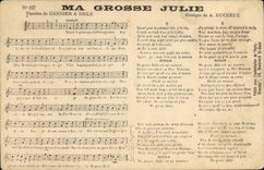 CPA Ma grosse Julie