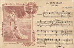 Vintage Postcard the Lady of the manor Alfred Margis