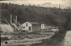 Vintage Postcard Electricite Sauviat Machines stopping