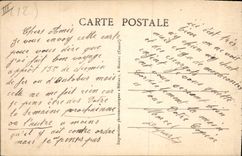 Vintage Postcard Electricite Work on Truyere the stopping of CAdenne valves fermees has left the road of Wall of Bar