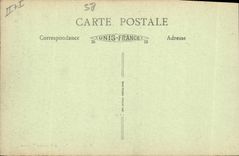 Vintage Postcard Electricity Chinon Castle the electric factory