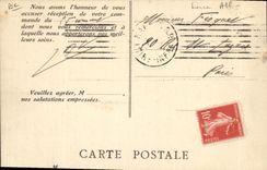 Vintage Postcard Electricite Machines hydraulic and has vapor of the company of lighting and heating Chateau Thebaud