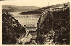 CPA Electricite Vallee de la Truyere Le barrage de Sarrans 
