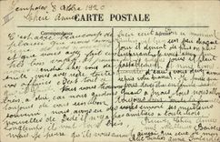 Vintage Postcard Lempdes Electricity stopping on Allagnon and the electric factory