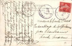 Postal Electricidad Presa de Dordogne tiene a Tuilliere cerca Bergerac Fuerza motriz de la Compañía Thompson Houston Estado de los Trabajos Julio de 1907