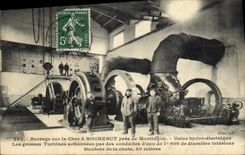 Vintage Postcard Electricite Stopping on the Expensive one has Rocebut close to Montlucon Usine hydro electric