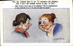 Vintage Postcard Fantasy Illustrator Donald Mc Gill Women