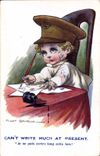 Vintage Postcard Fantasy Illustrator Fred Spurgin Militaria Child
