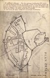 CPA St Verain Plan des anciennes fortifications 
