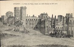 Vintage Postcard Avignon the Palate of the Popes