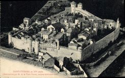 Vintage Postcard Saint Etienne