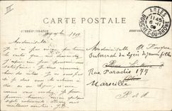 Vintage Postcard Arles Constructions has the interior of the arenas during the Middle Ages