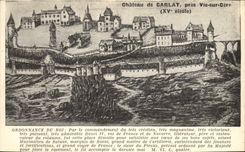 Vintage Postcard Castle of Carlat close Vic on Cere