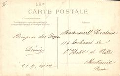 Vintage Postcard German Saint in Bush hammer the castle with 18th