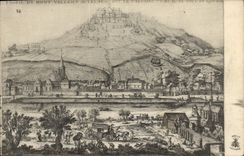 Vintage Postcard Profile of the Valerien Mount