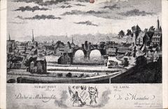 Vintage Postcard Seen of the bridge of Laval