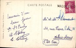 Vintage Postcard Tournus Enclosure and church of abbey 125