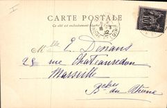 Vintage Postcard Seen of the city and castle of Chinon