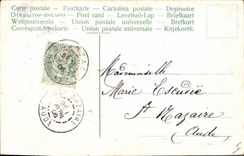 Vintage Postcard Bird Clover Poisson