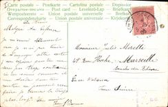 Vintage Postcard Bird Clover Swallow