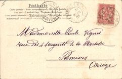 Vintage Postcard Chicks Snail