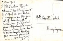 Vintage Postcard Birds Boat