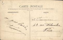 Vintage Postcard the winter in the Moors Cranes surprised in a lagoon