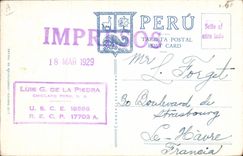 Vintage Postcard Isla Palominos Aves Guaneras Peru