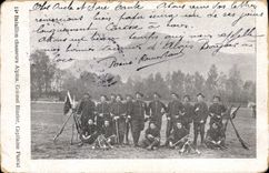 Vintage Postcard Militaria Alpine hunters 14th battalion Alpine hunters Colonel Blazier Captain Pascal