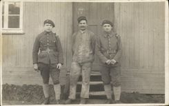 CARTE PHOTO Militaria Chasseurs Alpins 